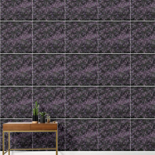 Papel pintado de vid floral morado oscuro elegante