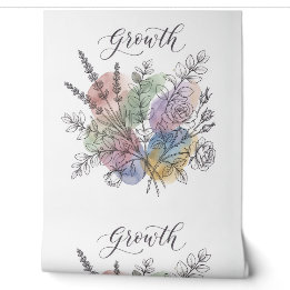 Papel pintado de vinilo liso de jardín botánico ac