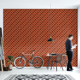Papel pintado de vinilo rojo 2' x 4'