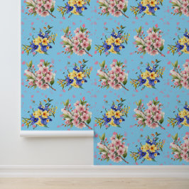 Papel pintado de vinilo texturizado con corazones 