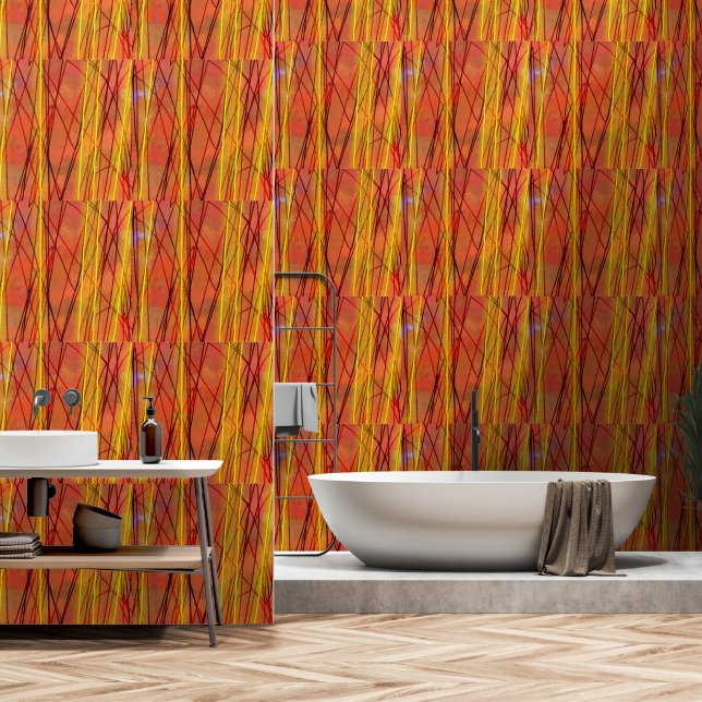 Papel pintado de vinilo texturizado Whip Wire (Baño)