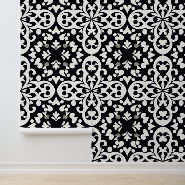 Papel Pintado Décor oriental noir et blanc (Solicitud)