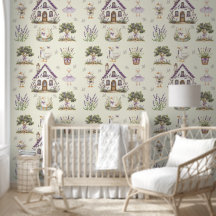 Decoración de cabaña campestre de ganso de lavanda