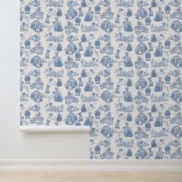 Papel Pintado Decoración de Jack Russell con Toile Francés de Cr