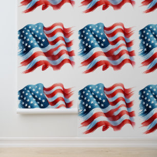 Papel Pintado Decoración de la bandera estadounidense