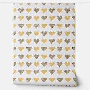 Papel Pintado Decoración de niños del Boho amarillo corazón