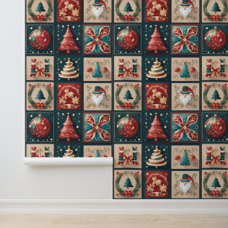 Papel Pintado Decoración navideña elegante y moderna