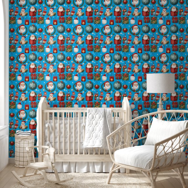 Papel Pintado Decoración navideña moderna (Niños)