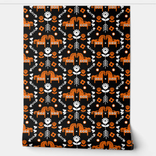 Papel Pintado Decoración nórdica del hogar del caballo de datos