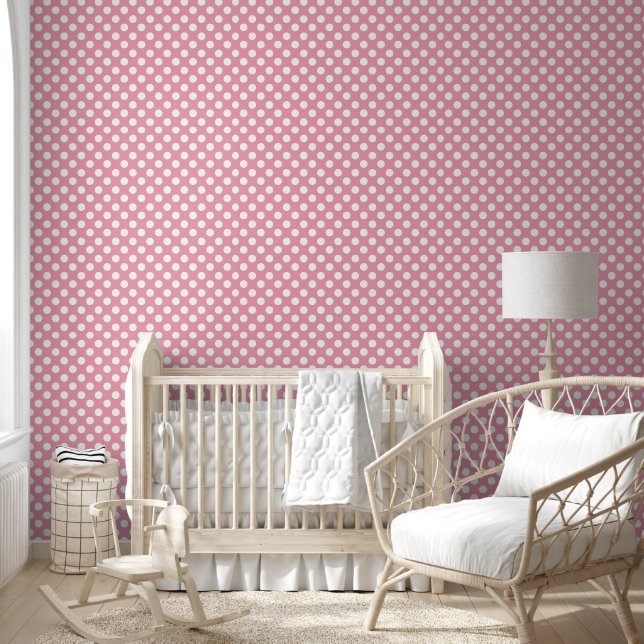 Papel Pintado Decoración nursey rosa (Niños)