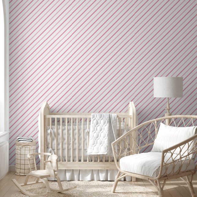 Papel Pintado Decoración nursey rosa (Niños)