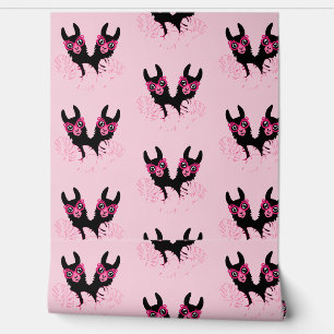 Papel Pintado Decoración residencial de Llama Rosa