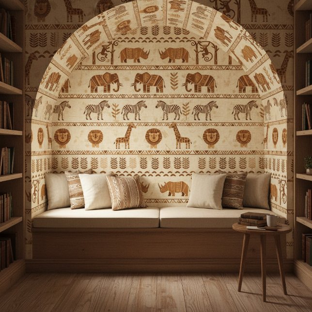 Papel Pintado Decorative Tribal Border Safari ID1243 (Subido por el creador)