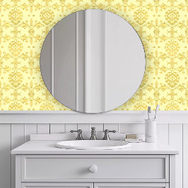 Papel Pintado Decorativo Amarillo Monocromático