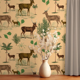 Papel Pintado Deer de época
