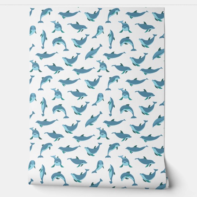 Papel Pintado Delfines (Desenrollar)
