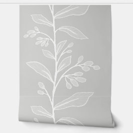Papel Pintado Delicada Reveridad Botánica L6 Grandes Plantas Bla