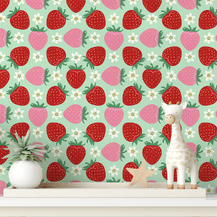 Papel Pintado Delight Strawberry Garden