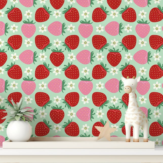 Papel Pintado Delight Strawberry Garden (Subido por el creador)