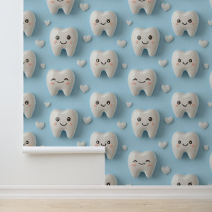 Papel Pintado Dental Clinical Wall Decor White Sonling Face Toot