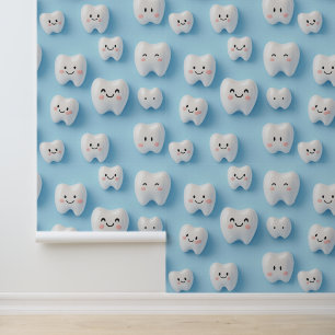 Papel Pintado Dental Clinical Wall Decor White Sonling Face Toot