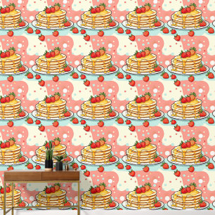 Papel Pintado Desayuno de crepes de mediados del siglo XX