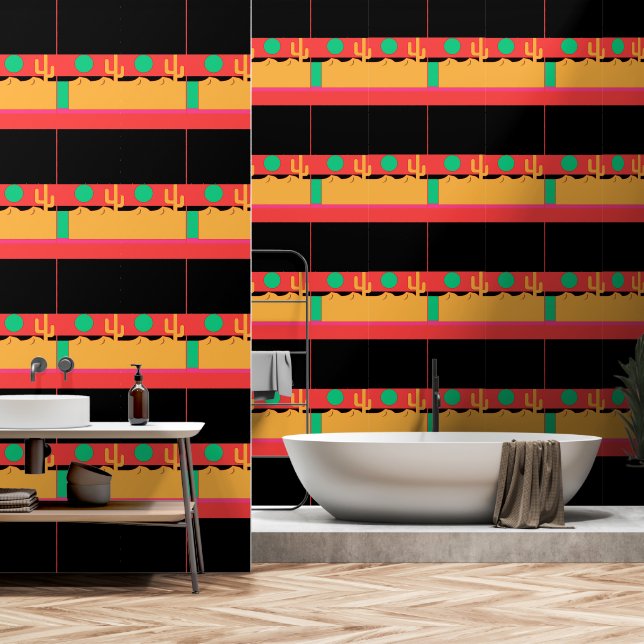 Papel Pintado Desierto Cactus Bandido (Baño)