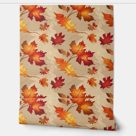 Papel Pintado Desmontaje del patrón de hojas de otoño