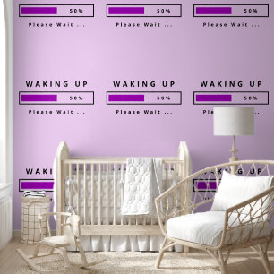 Papel Pintado Despertar Por Favor Esperar Personalizable Funny