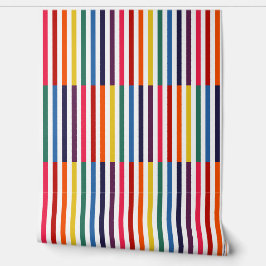 Papel Pintado Desplazamiento de las franjas arcoiris