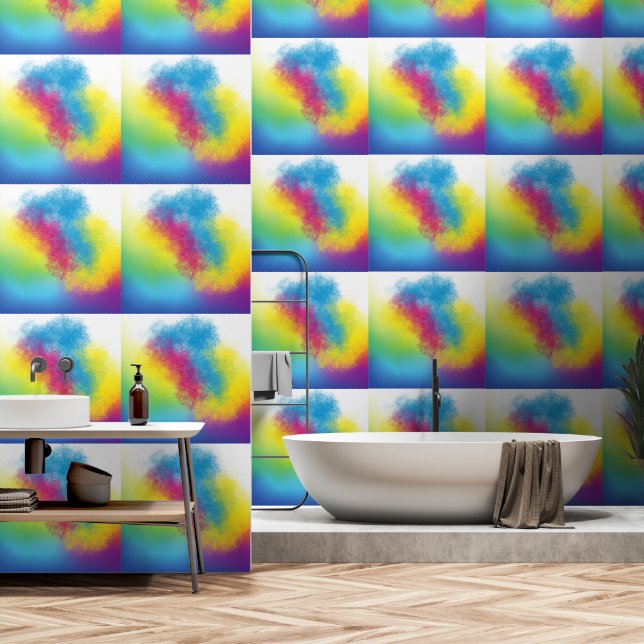 Papel Pintado destello de color (Baño)