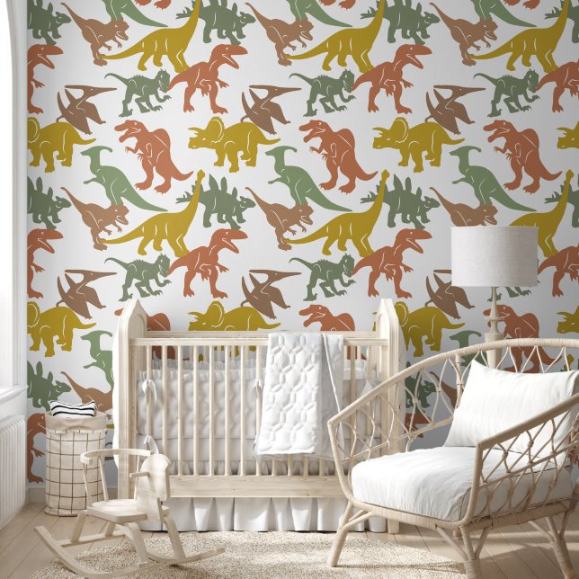 Papel Pintado Destiosaurio Niño Niño Nursera Peel y Palo extraíb (Niños)