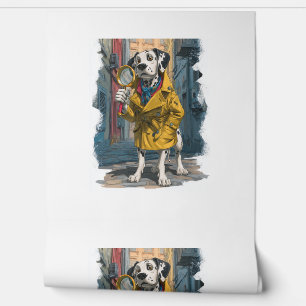 Papel Pintado Detective Dalmatian - Perro de solución de crímene
