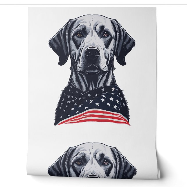 Papel Pintado día de la independencia de labrador retriever (Desenrollar)