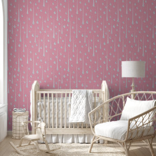 Papel Pintado Día Lluvioso Rosa