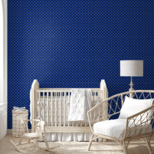 Papel Pintado Diamante de oro azul de la marina