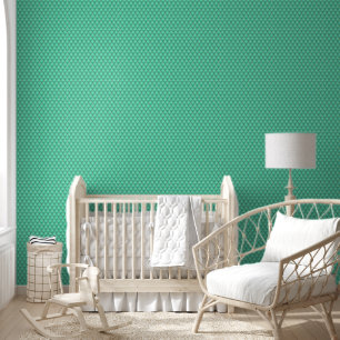 Papel Pintado Diamante dorado Verde azulado