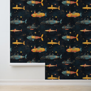 Papel Pintado Dibujo de chaletas submarinas para buques submarin