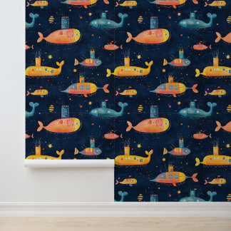 Papel Pintado Dibujo de chaletas submarinas para buques submarin