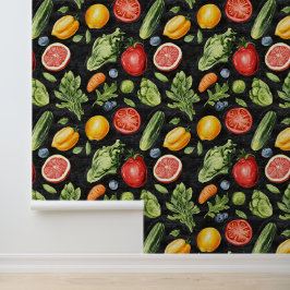 Papel Pintado Dibujo de tallas del patrón de granjas de cosecha