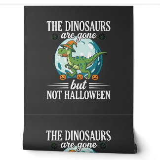 Papel Pintado Dibujo divertido de bruja de Halloween de dinosaur