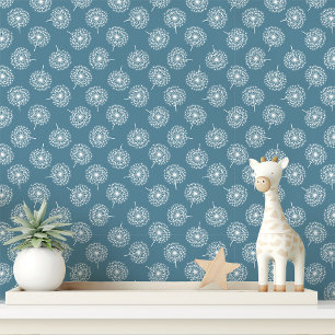 Papel Pintado Diente de León Azul Denim