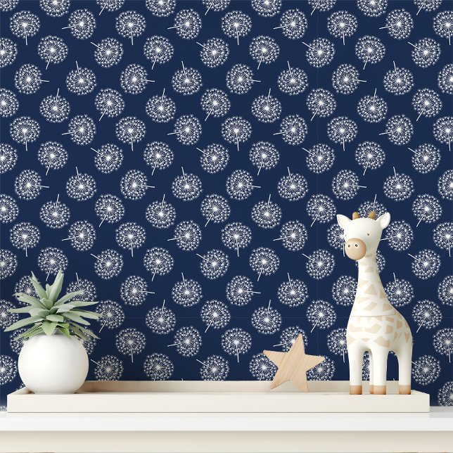 Papel Pintado Diente de León Azul Marino (Subido por el creador)
