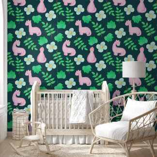 Papel Pintado Dinosaur Dreams in the Dark Forest