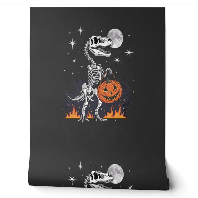 Papel Pintado Dinosaurio de Halloween Spooky Saurus (Desenrollar)