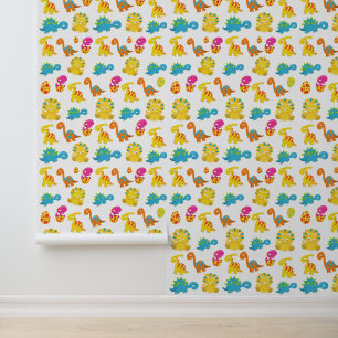 Papel Pintado Dinosaurios Cutos, Patrón De Dinosaurios, Dino Beb