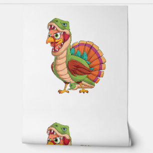 Papel Pintado Dinosaurios de Acción de Gracias Niños Turquía Sau