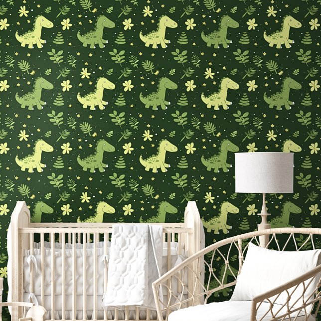 Papel Pintado Dinosaurios finos verdes (Subido por el creador)