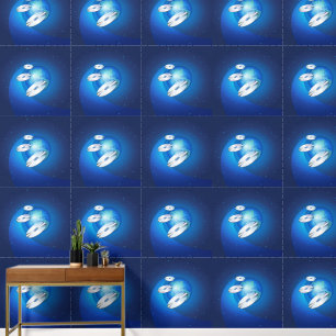 Papel Pintado Discos voladores