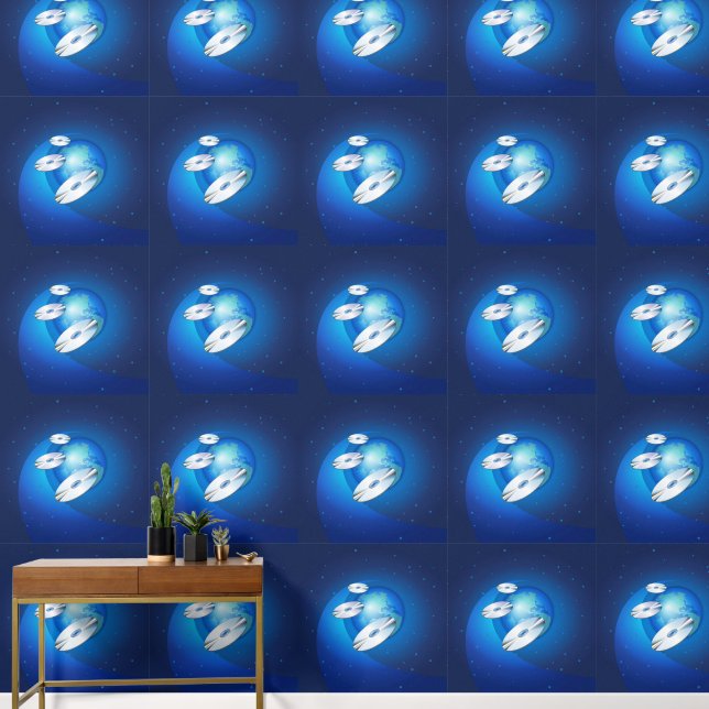 Papel Pintado Discos voladores (Pasillo)